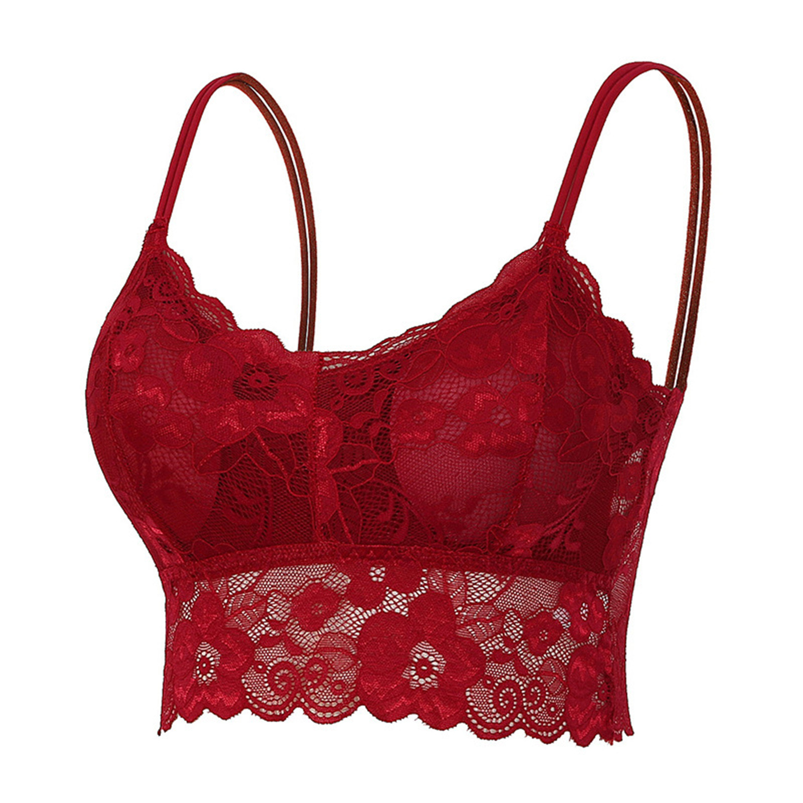 thumbnail image 4 of Top con sujetador de encaje para mujer: ropa interior transpirable con aberturas para todas las estaciones, 4 of 4